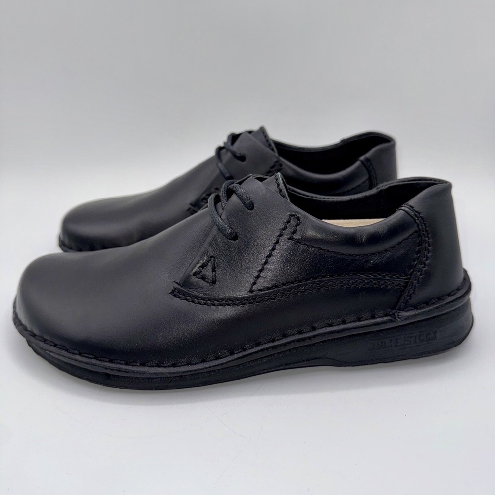 Birkenstock Memphis Shoes Women's Size 6 EU 37 Black Leather - Picture 10 of 15